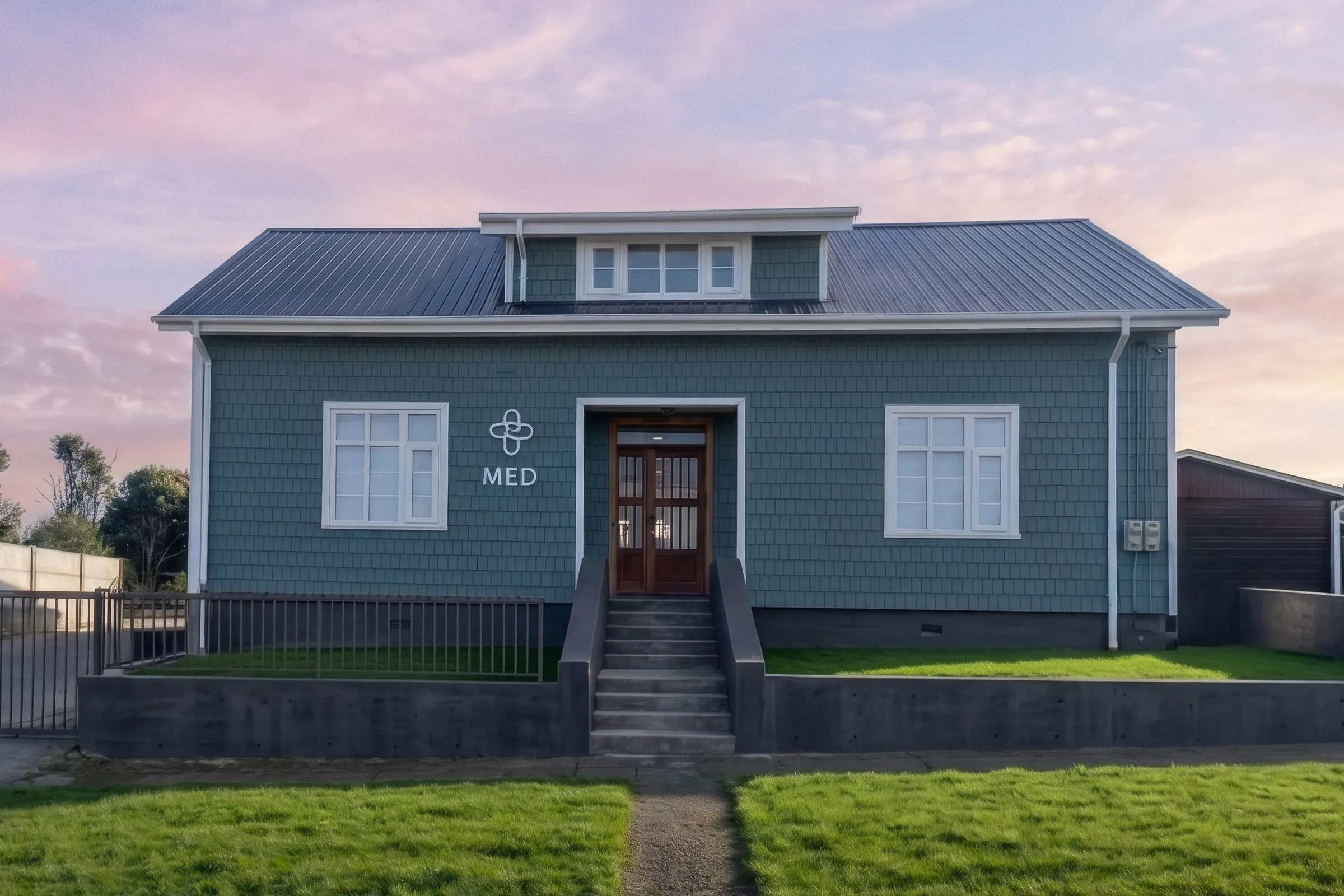 Fachada del Centro Médico MED en Baquedano 134, Puerto Varas